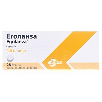 Еголанза табл.в / пл.об. 15мг N28 (7х4)